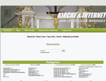 Tablet Screenshot of kirche-internet.de